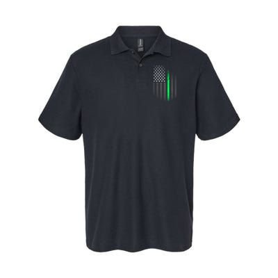 St. Patrick's Day Thin Green Line Flag Polo