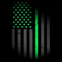 St. Patrick's Day Thin Green Line Flag 16oz Travel Tumbler