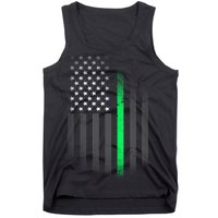 St. Patrick's Day Thin Green Line Flag Tank Top