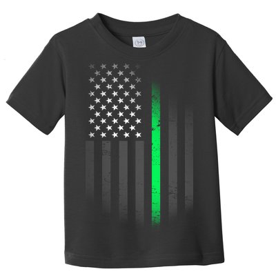 St. Patrick's Day Thin Green Line Flag Toddler T-Shirt