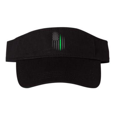 St. Patrick's Day Thin Green Line Flag Valucap Bio-Washed Visor