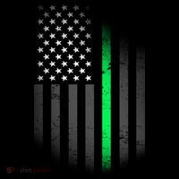 St. Patrick's Day Thin Green Line Flag Wool Snapback Cap