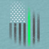 St. Patrick's Day Thin Green Line Flag Sueded Cloud Jersey T-Shirt