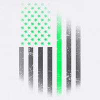 St. Patrick's Day Thin Green Line Flag Garment-Dyed Sweatshirt