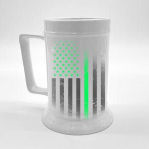 St. Patrick's Day Thin Green Line Flag Beer Stein