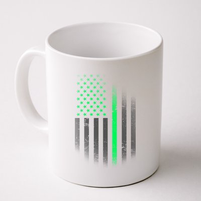 St. Patrick's Day Thin Green Line Flag Coffee Mug