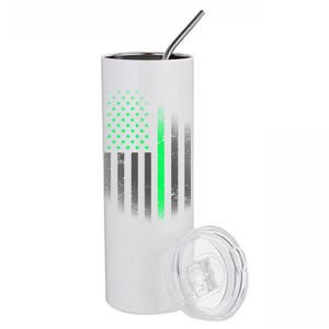 St. Patrick's Day Thin Green Line Flag Stainless Steel Tumbler