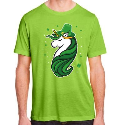 St. Patrick's Day Unicorn Adult ChromaSoft Performance T-Shirt