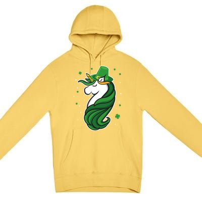 St. Patrick's Day Unicorn Premium Pullover Hoodie