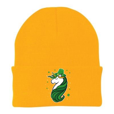 St. Patrick's Day Unicorn Knit Cap Winter Beanie