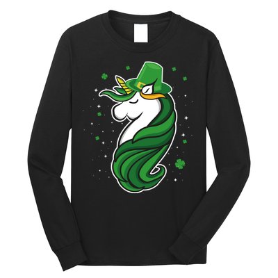 St. Patrick's Day Unicorn Long Sleeve Shirt