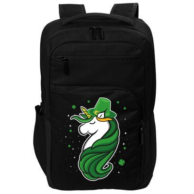 St. Patrick's Day Unicorn Impact Tech Backpack