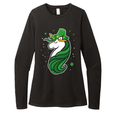 St. Patrick's Day Unicorn Womens CVC Long Sleeve Shirt