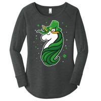 St. Patrick's Day Unicorn Women's Perfect Tri Tunic Long Sleeve Shirt