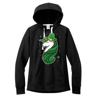 St. Patrick's Day Unicorn Women's Fleece Hoodie