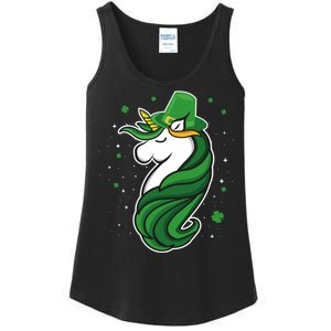 St. Patrick's Day Unicorn Ladies Essential Tank