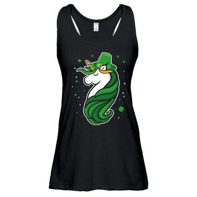 St. Patrick's Day Unicorn Ladies Essential Flowy Tank