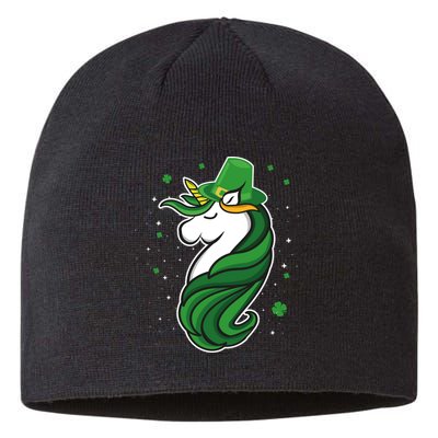 St. Patrick's Day Unicorn Sustainable Beanie