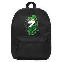 St. Patrick's Day Unicorn 16 in Basic Backpack