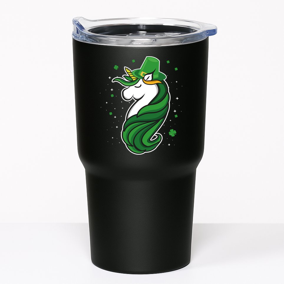 St. Patrick's Day Unicorn Tumbler