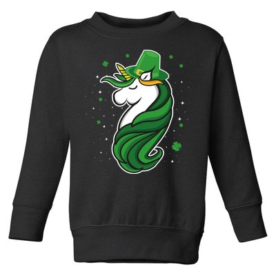 St. Patrick's Day Unicorn Toddler Sweatshirt