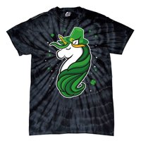 St. Patrick's Day Unicorn Tie-Dye T-Shirt