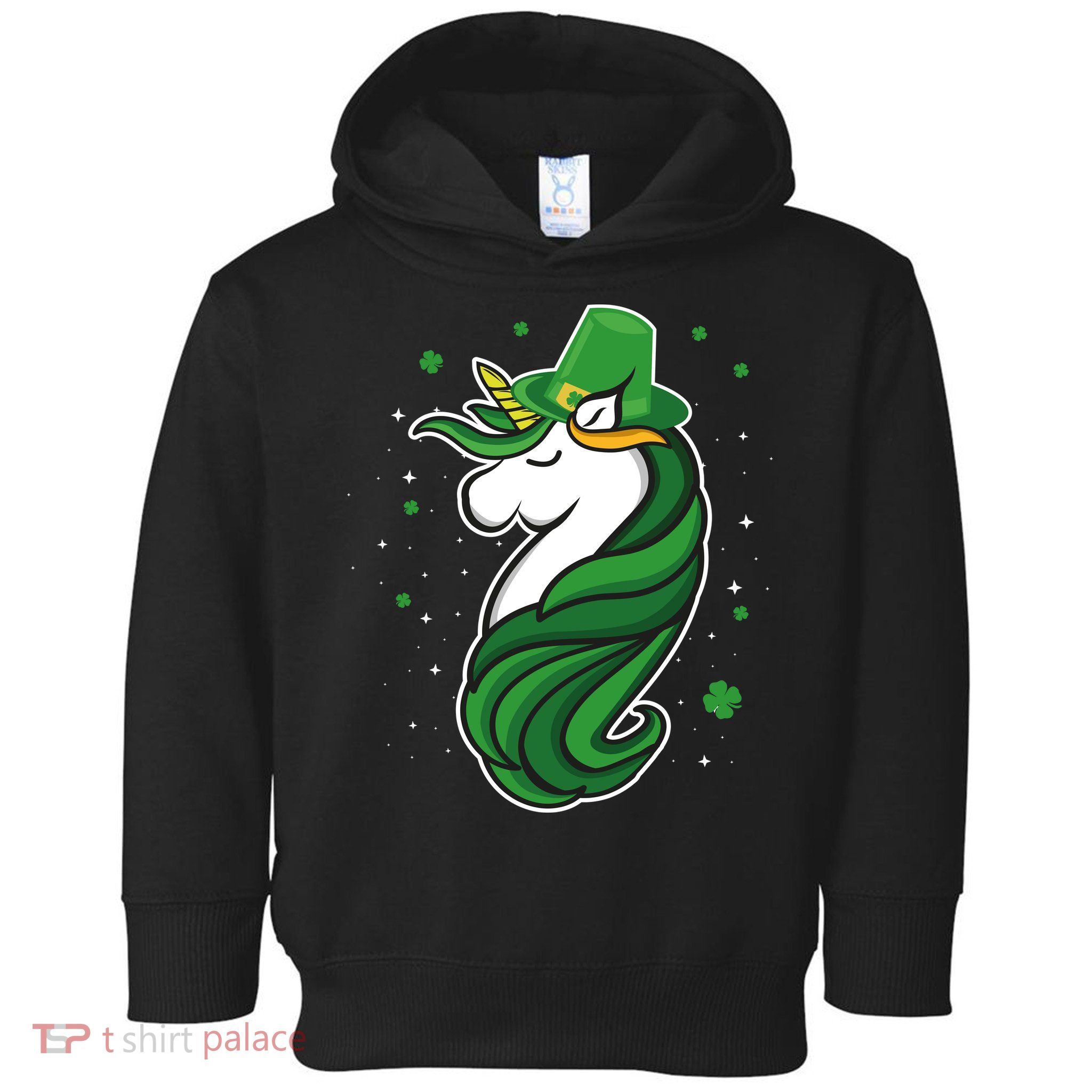St. Patrick's Day Unicorn Toddler Hoodie