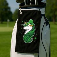 St. Patrick's Day Unicorn Golf Towel