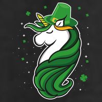 St. Patrick's Day Unicorn Golf Towel