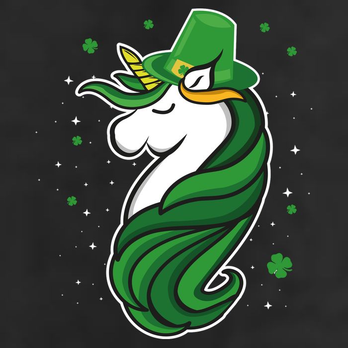 St. Patrick's Day Unicorn Golf Towel