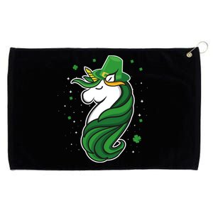 St. Patrick's Day Unicorn Grommeted Golf Towel