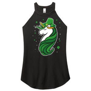 St. Patrick's Day Unicorn Women's Perfect Tri Rocker Tank