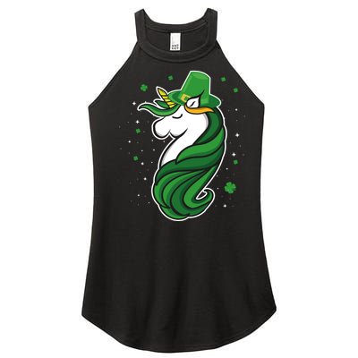 St. Patrick's Day Unicorn Women's Perfect Tri Rocker Tank