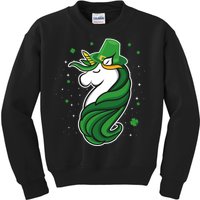 St. Patrick's Day Unicorn Kids Sweatshirt