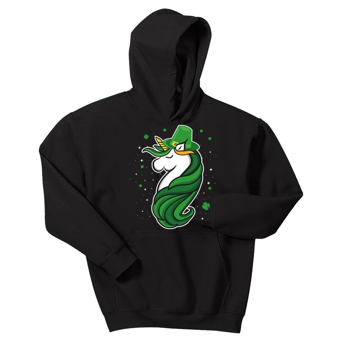 St. Patrick's Day Unicorn Kids Hoodie