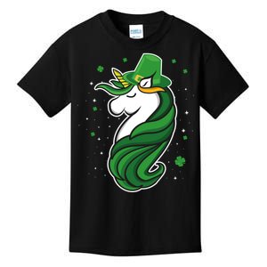 St. Patrick's Day Unicorn Kids T-Shirt