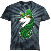 St. Patrick's Day Unicorn Kids Tie-Dye T-Shirt