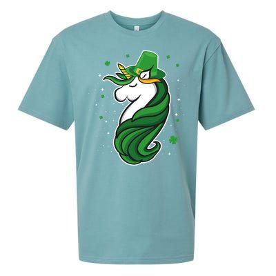 St. Patrick's Day Unicorn Sueded Cloud Jersey T-Shirt