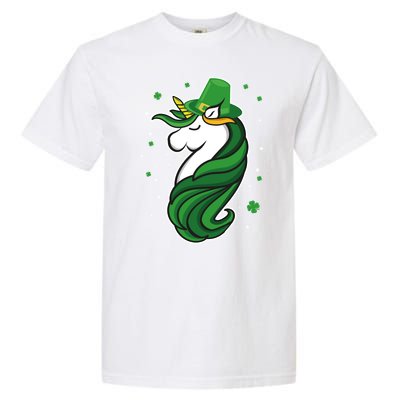 St. Patrick's Day Unicorn Garment-Dyed Heavyweight T-Shirt