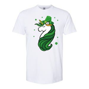 St. Patrick's Day Unicorn Softstyle CVC T-Shirt