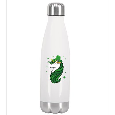 St. Patrick's Day Unicorn Stainless Steel Insulated Water Bottle