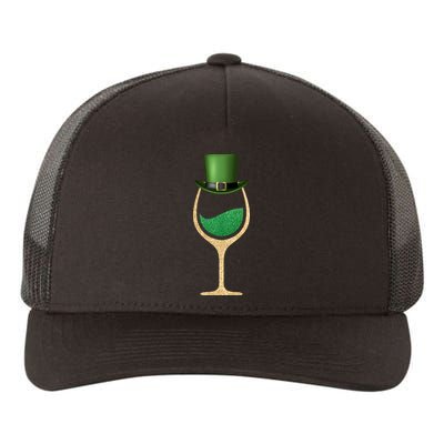 St. Patrick's Day Wine Glass Yupoong Adult 5-Panel Trucker Hat