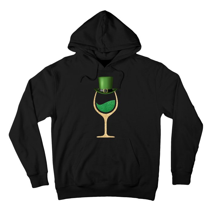 St. Patrick's Day Wine Glass Hoodie