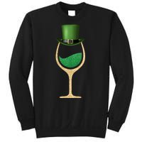 St. Patrick's Day Wine Glass Sweatshirt