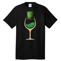 St. Patrick's Day Wine Glass Tall T-Shirt