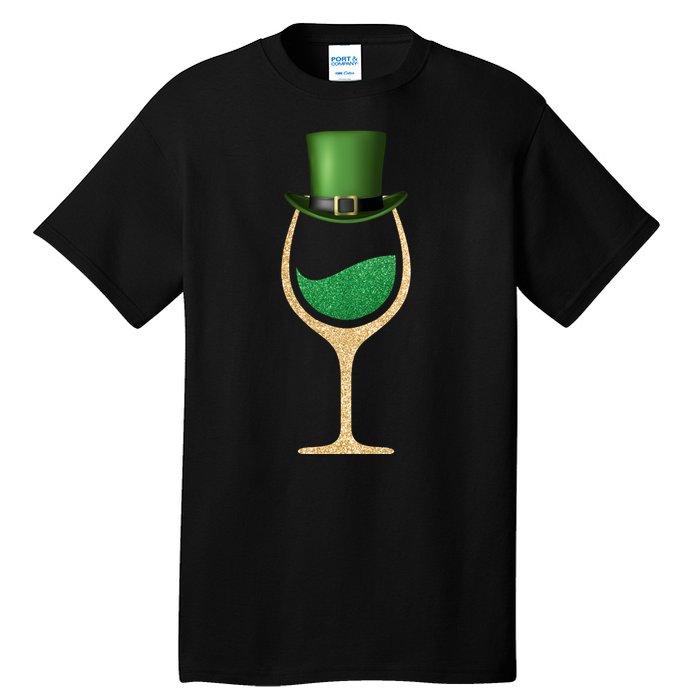 St. Patrick's Day Wine Glass Tall T-Shirt