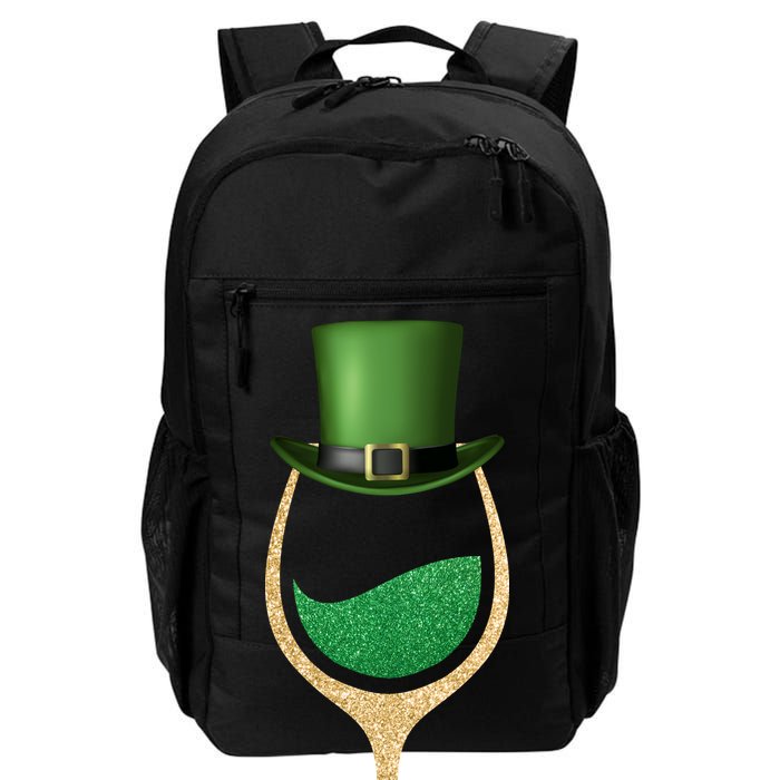 St. Patrick's Day Wine Glass Daily Commute Backpack