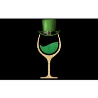 St. Patrick's Day Wine Glass Bumper Sticker