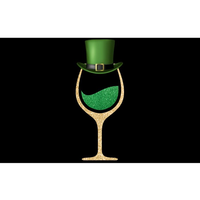 St. Patrick's Day Wine Glass Bumper Sticker