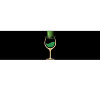 St. Patrick's Day Wine Glass Bumper Sticker